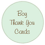 Boy Thank you Cards