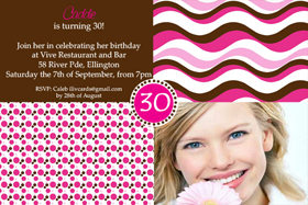 Adult Birthday Invitations for 21st, 30th 40th Birthdays and More AI07-adult photo invitations, photo invitations, adult birthday invitations, 18th birthday invitations, 21st birthday invitations, 30th birthday photo invitations, 40th birthday photo invitations, 50th birthday photo invitations