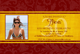 Adult Birthday Invitations for 21st, 30th 40th Birthdays and More AI11-adult photo invitations, photo invitations, adult birthday invitations, 18th birthday invitations, 21st birthday invitations, 30th birthday photo invitations, 40th birthday photo invitations, 50th birthday photo invitations