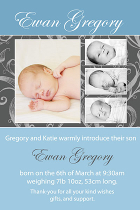 Boy Birth Announcements and Baby Thank You Photo Cards BA27-Photo cards, personalised photo cards, photocards, personalised photocards, baby cards, personalised baby cards, birth announcements, personalised birth announcements, christening invitations, personalised christening invitations, personalised invitations, personalised announcements, invitations, announcements, photo invitations, photo announcements, personalised photo invitations, personalised photo announcements, announcement cards, announcement photo cards, photo christening invitations, photo announcements, birthday invitations, personalised birthday invitations, photo birthday invitations, photocard birth announcements, photo card birth announcements, personalised photo card birth announcement, personalised photo birthday invitation, personalised invites, birth celebrations, personalised celebrations, personalised birth celebrations, baptism invitations, personalised baptism invitations, personalised photo baptism invitations, pregnancy announcements, pregnancy announcement cards,  pregnancy cards, personalised pregnancy announcements, personalised pregnancy announcement cards, personalised pregnancy cards, baby shower invitations, personalised baby shower invitations, engagement invitations, personalised engagement invitations, photo engagement invitations, personalised photo engagement invitations, engagement photo cards, save the date cards, personalised save the date cards, photo save the date cards, wedding thank-you cards, personalised wedding thank-you cards, wedding thank-you photo cards,