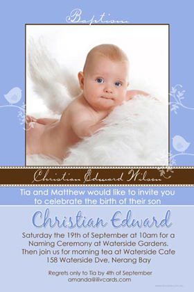 Boy Baptism, Christening and Naming Day Invitations and Thank You Photo Cards BC15-Photo cards, personalised photo cards, photocards, personalised photocards, personalised invitations, photo invitations, personalised photo invitations, invitation cards, invitation photo cards, photo invites, photocard birthday invites, photo card birth invites, personalised photo card birthday invitations, thank-you photo cards,