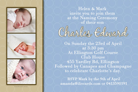 Boy Baptism, Christening and Naming Day Invitations and Thank You Photo Cards BC31-Photo cards, personalised photo cards, photocards, personalised photocards, personalised invitations, photo invitations, personalised photo invitations, invitation cards, invitation photo cards, photo invites, photocard birthday invites, photo card birth invites, personalised photo card birthday invitations, thank-you photo cards,