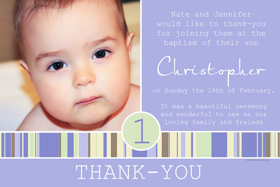Boy Thank You Photo Cards for Baby, Baptism and Birthday BT05-Photo Cards, Photo invitations, Birth Announcements, Birth Announcement Cards, Christening Photo Invitations, Baptism Photo Invitations, Naming Day Photo Invitaitons, Birthday  Photo Invitations, Pregnancy Announcement Cards,Thankyou Photo Cards