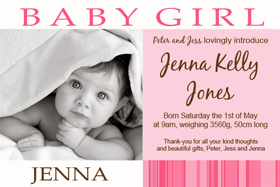Girl Birth Announcements and Baby Thank you Photo Cards GA10-Photo cards, personalised photo cards, photocards, personalised photocards, baby cards, personalised baby cards, birth announcements, personalised birth announcements, christening invitations, personalised christening invitations, personalised invitations, personalised announcements, invitations, announcements, photo invitations, photo announcements, personalised photo invitations, personalised photo announcements, announcement cards, announcement photo cards, photo christening invitations, photo announcements, birthday invitations, personalised birthday invitations, photo birthday invitations, photocard birth announcements, photo card birth announcements, personalised photo card birth announcement, personalised photo birthday invitation, personalised invites, birth celebrations, personalised celebrations, personalised birth celebrations, baptism invitations, personalised baptism invitations, personalised photo baptism invitations, pregnancy announcements, pregnancy announcement cards,  pregnancy cards, personalised pregnancy announcements, personalised pregnancy announcement cards, personalised pregnancy cards, baby shower invitations, personalised baby shower invitations, engagement invitations, personalised engagement invitations, photo engagement invitations, personalised photo engagement invitations, engagement photo cards, save the date cards, personalised save the date cards, photo save the date cards, wedding thank-you cards, personalised wedding thank-you cards, wedding thank-you photo cards,