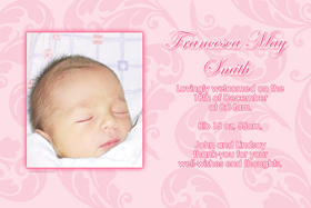 Girl Birth Announcements and Baby Thank You Photo Cards GA11-Photo cards, personalised photo cards, photocards, personalised photocards, baby cards, personalised baby cards, birth announcements, personalised birth announcements, christening invitations, personalised christening invitations, personalised invitations, personalised announcements, invitations, announcements, photo invitations, photo announcements, personalised photo invitations, personalised photo announcements, announcement cards, announcement photo cards, photo christening invitations, photo announcements, birthday invitations, personalised birthday invitations, photo birthday invitations, photocard birth announcements, photo card birth announcements, personalised photo card birth announcement, personalised photo birthday invitation, personalised invites, birth celebrations, personalised celebrations, personalised birth celebrations, baptism invitations, personalised baptism invitations, personalised photo baptism invitations, pregnancy announcements, pregnancy announcement cards,  pregnancy cards, personalised pregnancy announcements, personalised pregnancy announcement cards, personalised pregnancy cards, baby shower invitations, personalised baby shower invitations, engagement invitations, personalised engagement invitations, photo engagement invitations, personalised photo engagement invitations, engagement photo cards, save the date cards, personalised save the date cards, photo save the date cards, wedding thank-you cards, personalised wedding thank-you cards, wedding thank-you photo cards,