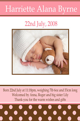 Girl Birth Announcements and Baby Thank You Photo Cards GA12-Photo cards, personalised photo cards, photocards, personalised photocards, baby cards, personalised baby cards, birth announcements, personalised birth announcements, christening invitations, personalised christening invitations, personalised invitations, personalised announcements, invitations, announcements, photo invitations, photo announcements, personalised photo invitations, personalised photo announcements, announcement cards, announcement photo cards, photo christening invitations, photo announcements, birthday invitations, personalised birthday invitations, photo birthday invitations, photocard birth announcements, photo card birth announcements, personalised photo card birth announcement, personalised photo birthday invitation, personalised invites, birth celebrations, personalised celebrations, personalised birth celebrations, baptism invitations, personalised baptism invitations, personalised photo baptism invitations, pregnancy announcements, pregnancy announcement cards,  pregnancy cards, personalised pregnancy announcements, personalised pregnancy announcement cards, personalised pregnancy cards, baby shower invitations, personalised baby shower invitations, engagement invitations, personalised engagement invitations, photo engagement invitations, personalised photo engagement invitations, engagement photo cards, save the date cards, personalised save the date cards, photo save the date cards, wedding thank-you cards, personalised wedding thank-you cards, wedding thank-you photo cards,