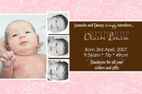 Girl Birth Announcements and Baby Thank You Photo Cards GA40-Photo cards, personalised photo cards, photocards, personalised photocards, baby cards, personalised baby cards, birth announcements, personalised birth announcements, christening invitations, personalised christening invitations, personalised invitations, personalised announcements, invitations, announcements, photo invitations, photo announcements, personalised photo invitations, personalised photo announcements, announcement cards, announcement photo cards, photo christening invitations, photo announcements, birthday invitations, personalised birthday invitations, photo birthday invitations, photocard birth announcements, photo card birth announcements, personalised photo card birth announcement, personalised photo birthday invitation, personalised invites, birth celebrations, personalised celebrations, personalised birth celebrations, baptism invitations, personalised baptism invitations, personalised photo baptism invitations, pregnancy announcements, pregnancy announcement cards,  pregnancy cards, personalised pregnancy announcements, personalised pregnancy announcement cards, personalised pregnancy cards, baby shower invitations, personalised baby shower invitations, engagement invitations, personalised engagement invitations, photo engagement invitations, personalised photo engagement invitations, engagement photo cards, save the date cards, personalised save the date cards, photo save the date cards, wedding thank-you cards, personalised wedding thank-you cards, wedding thank-you photo cards,