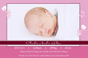 Girl Birth Announcements and Baby Thank You Photo Cards GA45-Photo cards, personalised photo cards, photocards, personalised photocards, baby cards, personalised baby cards, birth announcements, personalised birth announcements, christening invitations, personalised christening invitations, personalised invitations, personalised announcements, invitations, announcements, photo invitations, photo announcements, personalised photo invitations, personalised photo announcements, announcement cards, announcement photo cards, photo christening invitations, photo announcements, birthday invitations, personalised birthday invitations, photo birthday invitations, photocard birth announcements, photo card birth announcements, personalised photo card birth announcement, personalised photo birthday invitation, personalised invites, birth celebrations, personalised celebrations, personalised birth celebrations, baptism invitations, personalised baptism invitations, personalised photo baptism invitations, pregnancy announcements, pregnancy announcement cards,  pregnancy cards, personalised pregnancy announcements, personalised pregnancy announcement cards, personalised pregnancy cards, baby shower invitations, personalised baby shower invitations, engagement invitations, personalised engagement invitations, photo engagement invitations, personalised photo engagement invitations, engagement photo cards, save the date cards, personalised save the date cards, photo save the date cards, wedding thank-you cards, personalised wedding thank-you cards, wedding thank-you photo cards,