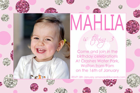 Girl Birthday Invitations and Thank you Photo Cards GB07-Photo cards, personalised photo cards, photocards, personalised photocards, personalised invitations, photo invitations, personalised photo invitations, invitation cards, invitation photo cards, photo invites, photocard birthday invites, photo card birth invites, personalised photo card birthday invitations, thank-you photo cards,