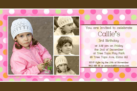 Girl Birthday Invitations and Thank You Photo Cards GB08-Photo cards, personalised photo cards, photocards, personalised photocards, personalised invitations, photo invitations, personalised photo invitations, invitation cards, invitation photo cards, photo invites, photocard birthday invites, photo card birth invites, personalised photo card birthday invitations, thank-you photo cards,
