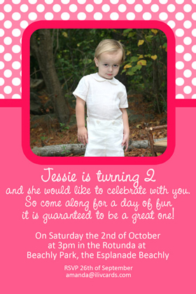Girl Birthday Invitations and Thank You Photo Cards GB33-Photo cards, personalised photo cards, photocards, personalised photocards, personalised invitations, photo invitations, personalised photo invitations, invitation cards, invitation photo cards, photo invites, photocard birthday invites, photo card birth invites, personalised photo card birthday invitations, thank-you photo cards,