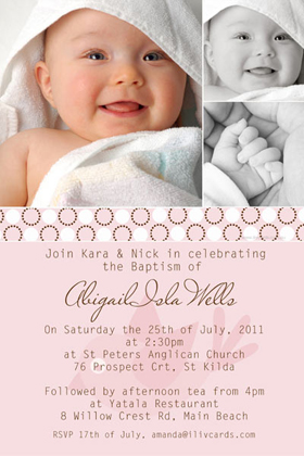 Girl Baptism, Christening and Naming Day Invitations and Thank You Photo Cards GC07-Photo cards, personalised photo cards, photocards, personalised photocards, personalised invitations, photo invitations, personalised photo invitations, invitation cards, invitation photo cards, photo invites, photocard birthday invites, photo card birth invites, personalised photo card birthday invitations, thank-you photo cards,