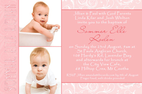 Girl Baptism, Christening and Naming Day Invitations and Thank You Photo Cards GC11-Photo cards, personalised photo cards, photocards, personalised photocards, personalised invitations, photo invitations, personalised photo invitations, invitation cards, invitation photo cards, photo invites, photocard birthday invites, photo card birth invites, personalised photo card birthday invitations, thank-you photo cards,