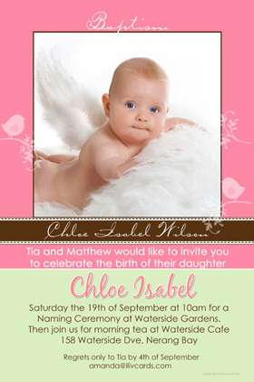 Girl Baptism, Christening and Naming Day Invitations and Thank You Photo Cards GC15-Photo cards, personalised photo cards, photocards, personalised photocards, personalised invitations, photo invitations, personalised photo invitations, invitation cards, invitation photo cards, photo invites, photocard birthday invites, photo card birth invites, personalised photo card birthday invitations, thank-you photo cards,