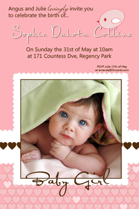 Girl Baptism, Christening and Naming Day Invitations and Thank You Photo Cards GC20-Photo cards, personalised photo cards, photocards, personalised photocards, personalised invitations, photo invitations, personalised photo invitations, invitation cards, invitation photo cards, photo invites, photocard birthday invites, photo card birth invites, personalised photo card birthday invitations, thank-you photo cards,