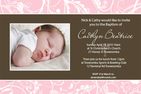 Girl Baptism, Christening and Naming Day Invitations and Thank You Photo Cards GC22-Photo cards, personalised photo cards, photocards, personalised photocards, personalised invitations, photo invitations, personalised photo invitations, invitation cards, invitation photo cards, photo invites, photocard birthday invites, photo card birth invites, personalised photo card birthday invitations, thank-you photo cards,