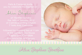 Girl Baptism, Christening and Naming Day Invitations and Thank You Photo Cards GC46-Photo cards, personalised photo cards, photocards, personalised photocards, personalised invitations, photo invitations, personalised photo invitations, invitation cards, invitation photo cards, photo invites, photocard birthday invites, photo card birth invites, personalised photo card birthday invitations, thank-you photo cards,
