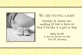 Pregnancy Announcements Photo Cards PA07-Photo cards, pregnancy announcements, pregnancy announcement cards, personalised cards, personalised photo cards, personalised pregnancy announcements