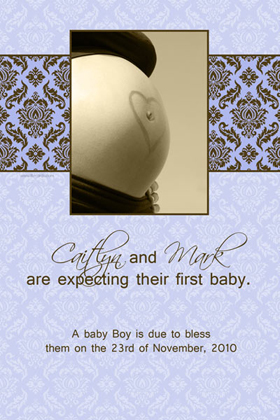 Pregnancy Announcements Photo Cards PA10-Photo cards, pregnancy announcements, pregnancy announcement cards, personalised cards, personalised photo cards, personalised pregnancy announcements
