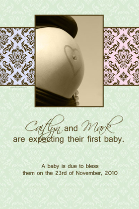 Pregnancy Announcements Photo Cards PA11-Photo cards, pregnancy announcements, pregnancy announcement cards, personalised cards, personalised photo cards, personalised pregnancy announcements