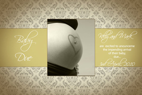 Pregnancy Announcements Photo Cards PA18-Photo cards, pregnancy announcements, pregnancy announcement cards, personalised cards, personalised photo cards, personalised pregnancy announcements