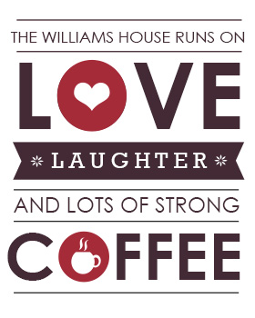 This House Runs On Wall Art WA18-This house runs on coffee, family rules, wall art