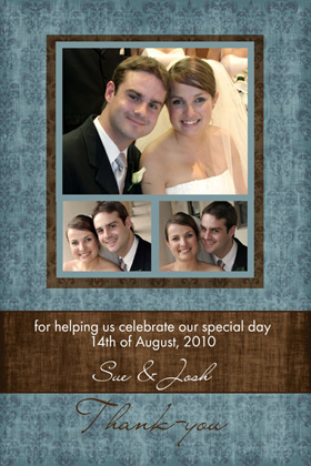 Wedding Thank You Photo Cards WT01-Photo Cards, Photo invitations, Birth Announcements, Birth Announcement Cards, Christening Photo Invitations, Baptism Photo Invitations, Naming Day Photo Invitaitons, Birthday  Photo Invitations, Pregnancy Announcement Cards,Thankyou Photo Cards