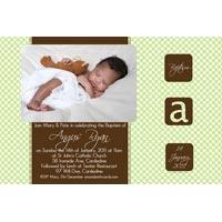Boy Baptism, Christening and Naming Day Invitations and Thank You Photo Cards BC23-