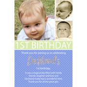 Boy Thank You Photo Cards for Baby, Baptism and Birthday BT11-Photo Cards, Photo invitations, Birth Announcements, Birth Announcement Cards, Christening Photo Invitations, Baptism Photo Invitations, Naming Day Photo Invitaitons, Birthday  Photo Invitations, Pregnancy Announcement Cards,Thankyou Photo Cards