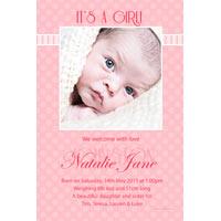 Girl Birth Announcements and Baby Thank You Photo Cards GA51-Photo cards, personalised photo cards, photocards, personalised photocards, baby cards, personalised baby cards, birth announcements, personalised birth announcements, christening invitations, personalised christening invitations, personalised invitations, personalised announcements, invitations, announcements, photo invitations, photo announcements, personalised photo invitations, personalised photo announcements, announcement cards, announcement photo cards, photo christening invitations, photo announcements, birthday invitations, personalised birthday invitations, photo birthday invitations, photocard birth announcements, photo card birth announcements, personalised photo card birth announcement, personalised photo birthday invitation, personalised invites, birth celebrations, personalised celebrations, personalised birth celebrations, baptism invitations, personalised baptism invitations, personalised photo baptism invitations, pregnancy announcements, pregnancy announcement cards,  pregnancy cards, personalised pregnancy announcements, personalised pregnancy announcement cards, personalised pregnancy cards, baby shower invitations, personalised baby shower invitations, engagement invitations, personalised engagement invitations, photo engagement invitations, personalised photo engagement invitations, engagement photo cards, save the date cards, personalised save the date cards, photo save the date cards, wedding thank-you cards, personalised wedding thank-you cards, wedding thank-you photo cards,