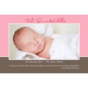 Girl Thank You Photo Cards for Baby, Baptism and Birthday GT08-Photo Cards, Photo invitations, Birth Announcements, Birth Announcement Cards, Christening Photo Invitations, Baptism Photo Invitations, Naming Day Photo Invitaitons, Birthday  Photo Invitations, Pregnancy Announcement Cards,Thankyou Photo Cards