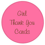 Girl Thank you Cards