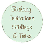 Sibling Birthday Invitations